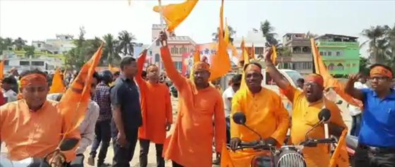 ঘাটালে রামনবমী উপলক্ষে বাইক র‍্যালি