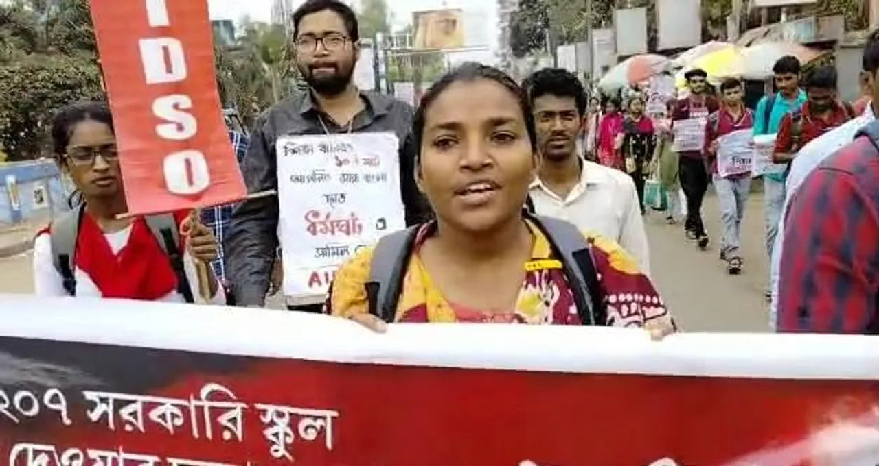 মেদিনীপুর কলেজ ও বিদ্যাসাগর বিশ্ববিদ্যালয়ে আহত AIDSO কর্মী-সমর্থকরা