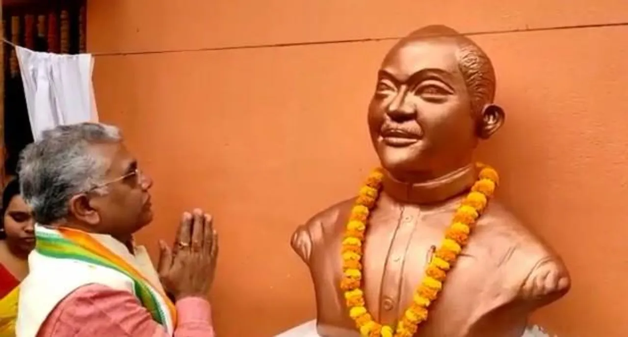 ডঃ শ্যামাপ্রসাদ মুখার্জির মূর্তি উন্মোচন করলেন দিলীপ ঘোষ