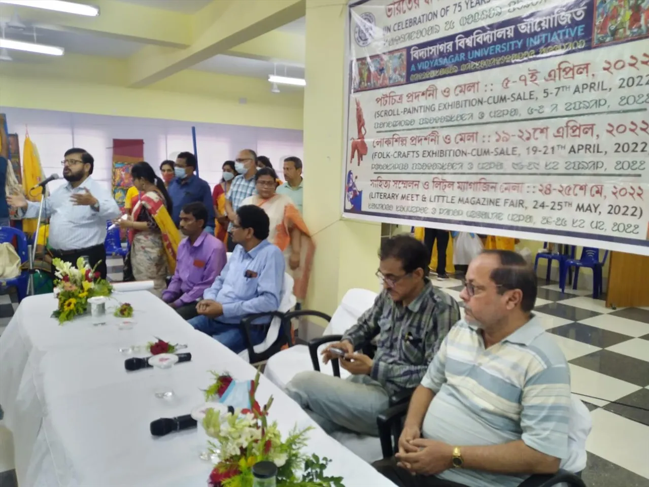 বিদ্যাসাগর বিশ্ববিদ্যালয়ে শুরু হল পটের প্রদর্শনী ও মেলা