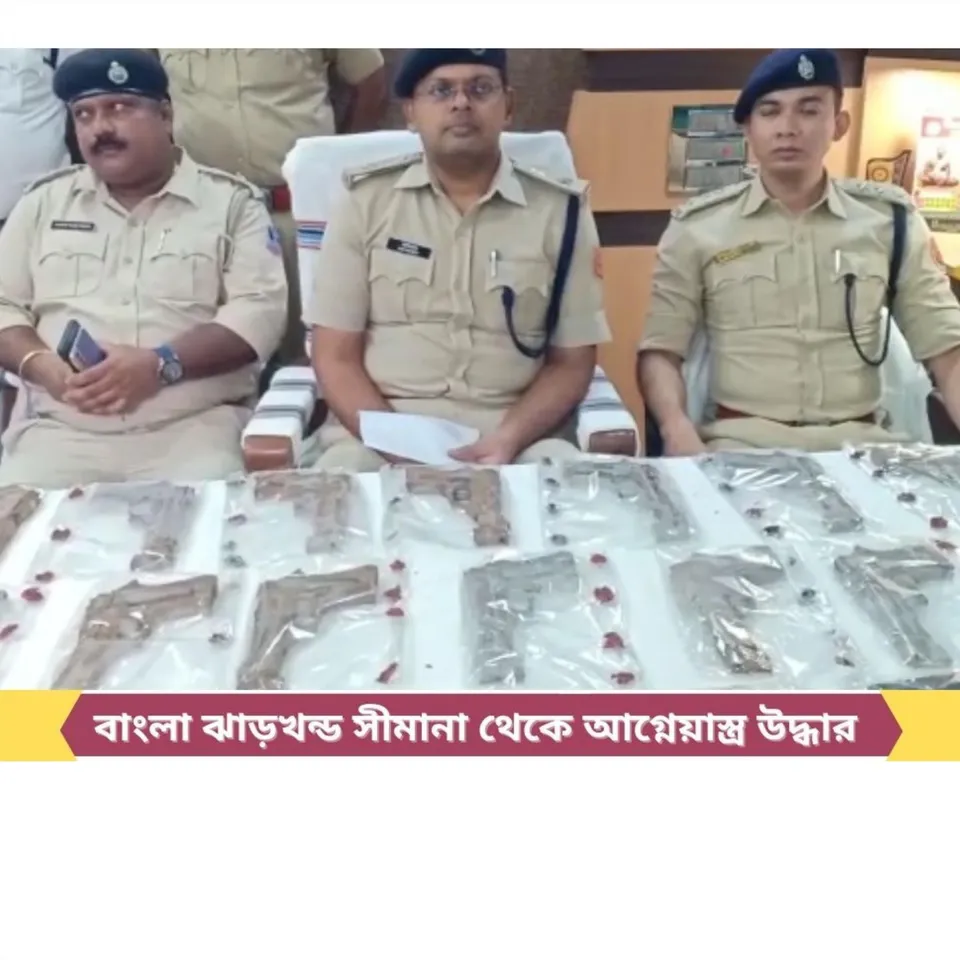 সীমানা থেকে আগ্নেয়াস্ত্র উদ্ধার