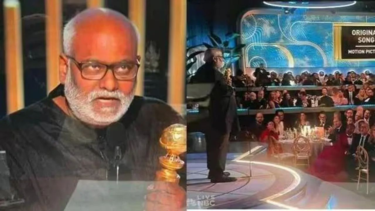 RRR টিমের হয়ে গোল্ডেন গ্লোব নিতে মঞ্চে উঠে আবেগে ভাসলেন কিরাবাণী, দেখুন ভিডিও