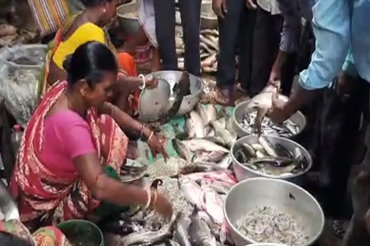 ভাতৃদ্বিতীয়ায় মাছের বাজারে উপচে পড়া ভিড়, উল্টো ছবি মাংসের দোকানে