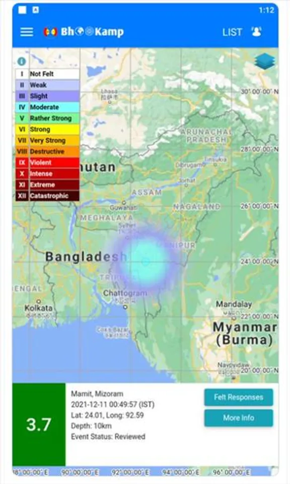 মিজোরামে ভূমিকম্প