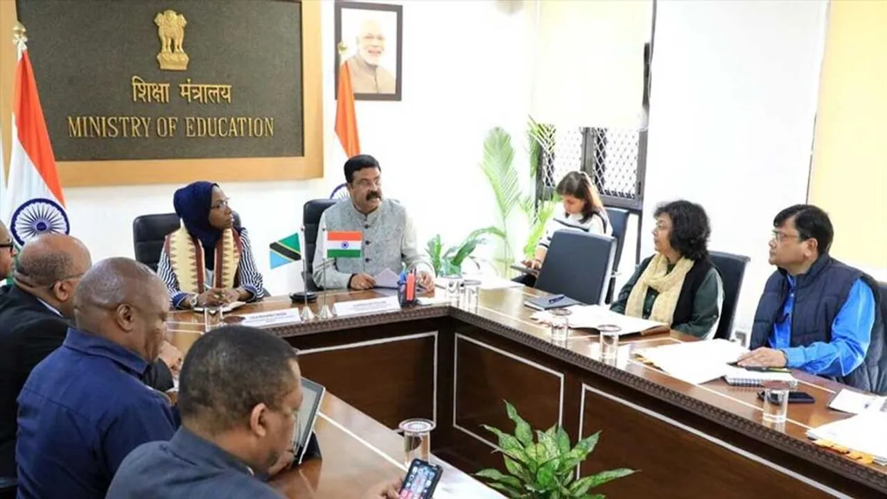 মরিশাস, তানজানিয়া, জিম্বাবোয়ে এবং ঘানার শিক্ষামন্ত্রীদের সাথে দ্বিপাক্ষিক বৈঠক ধর্মেন্দ্র প্রধানের