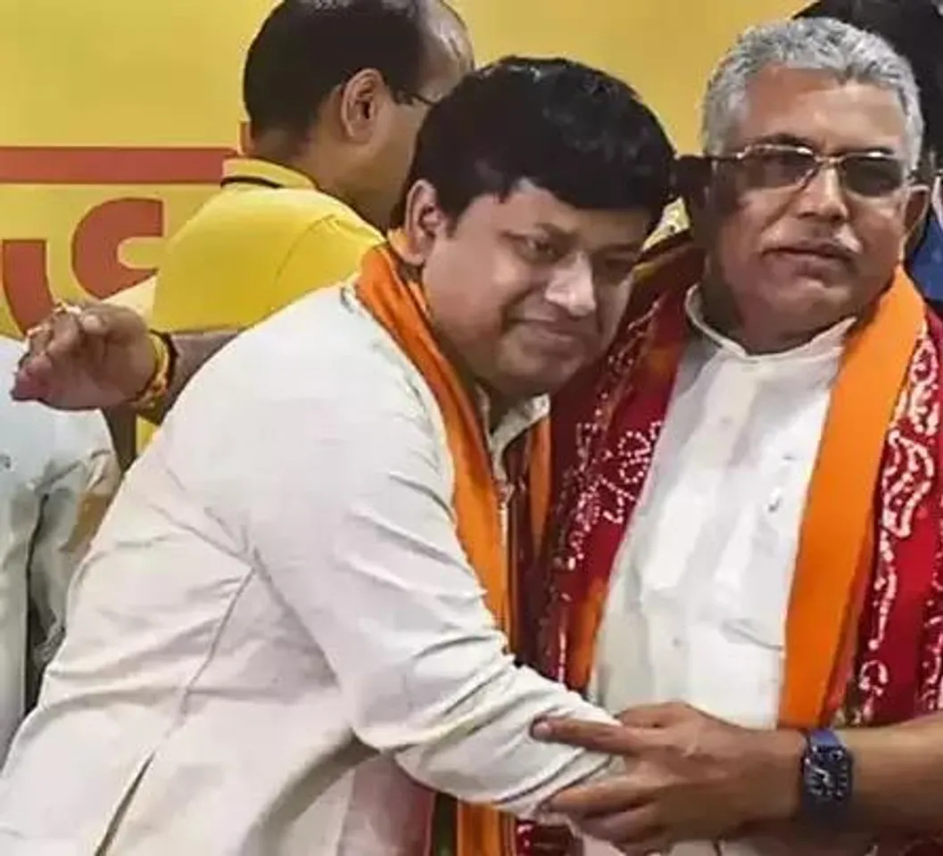 দিলীপ ঘোষের বাড়িতে সুকান্ত মজুমদার