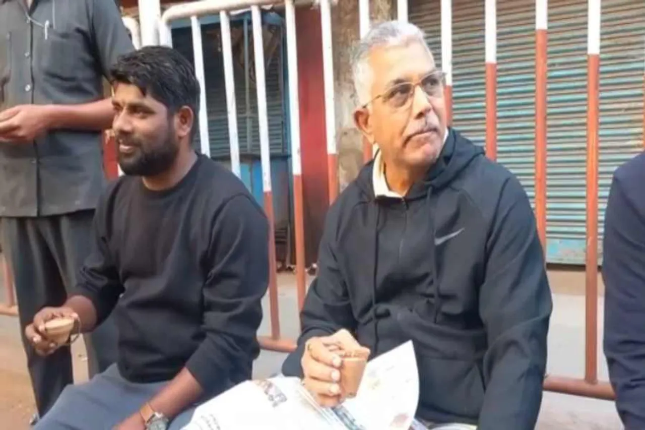 চা চক্রে যোগ দিলেন দিলীপ ঘোষ