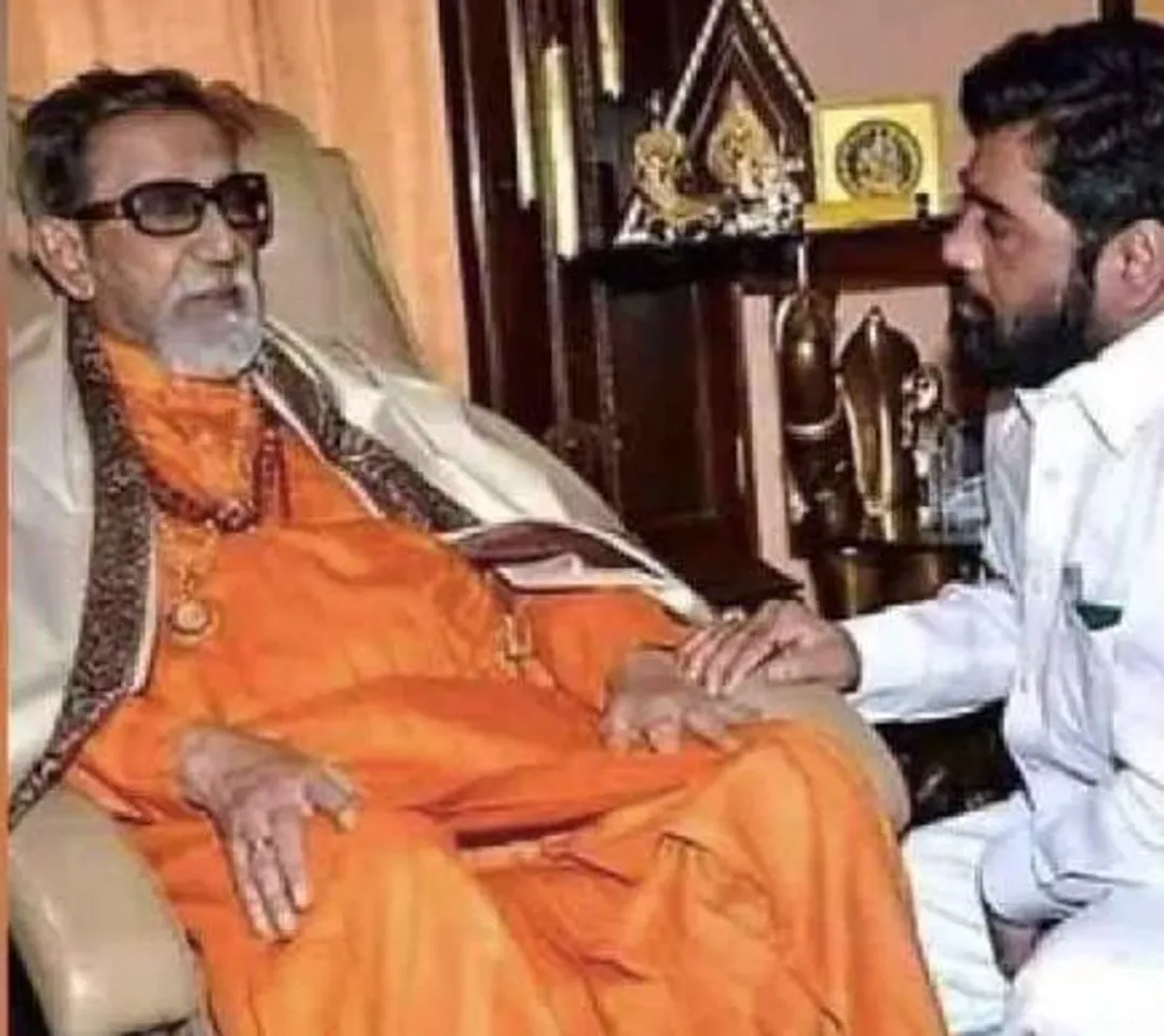 মুখ্যমন্ত্রী পদে শপথ নেওয়ার পরেই বালাসাহেবের সঙ্গে ছবি টুইট শিন্ডের