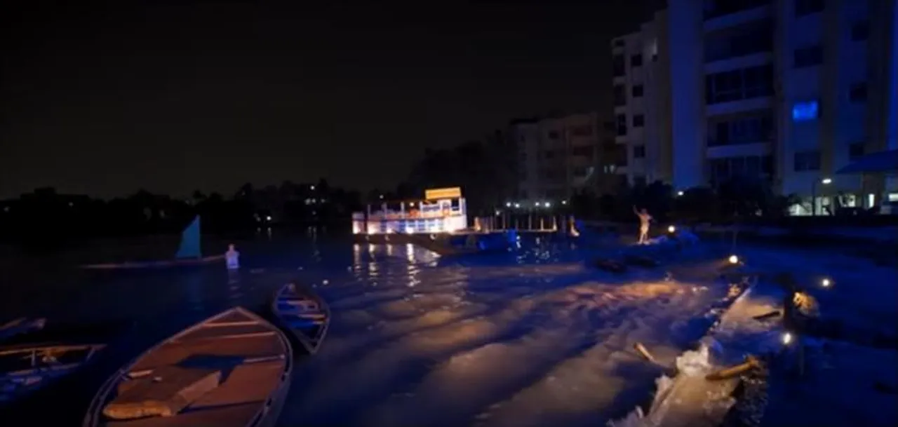 আমফান-ইয়াশ ঝড়ের দাপটের সামনে এনে দাঁড় করাল এই পুজো কমিটি, দেখুন ভিডিও