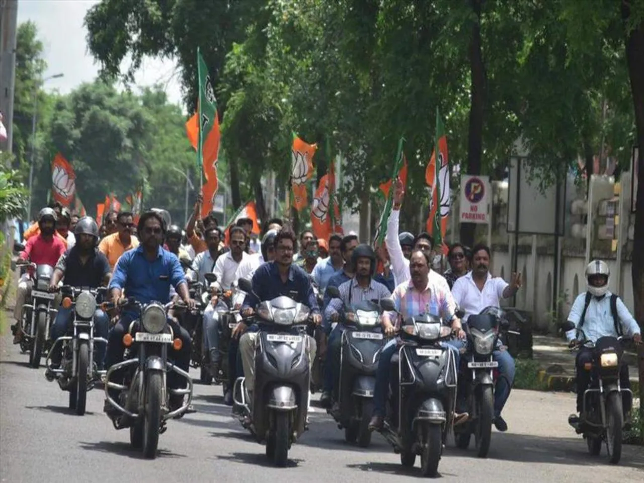 বিজেপির বাইক র‍্যালি আগরতলায়
