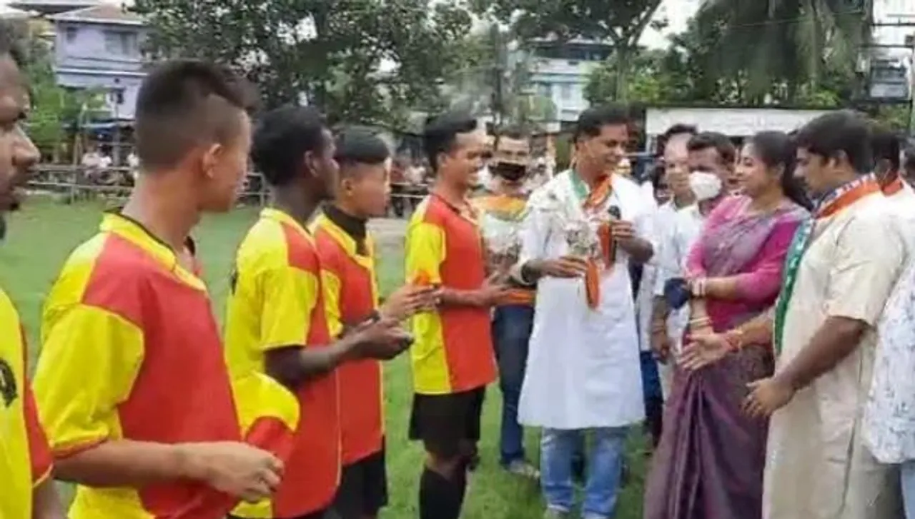 শিলিগুড়িতে রাখিবন্ধন উৎসবের দিন ফুটবল প্রতিযোগিতা