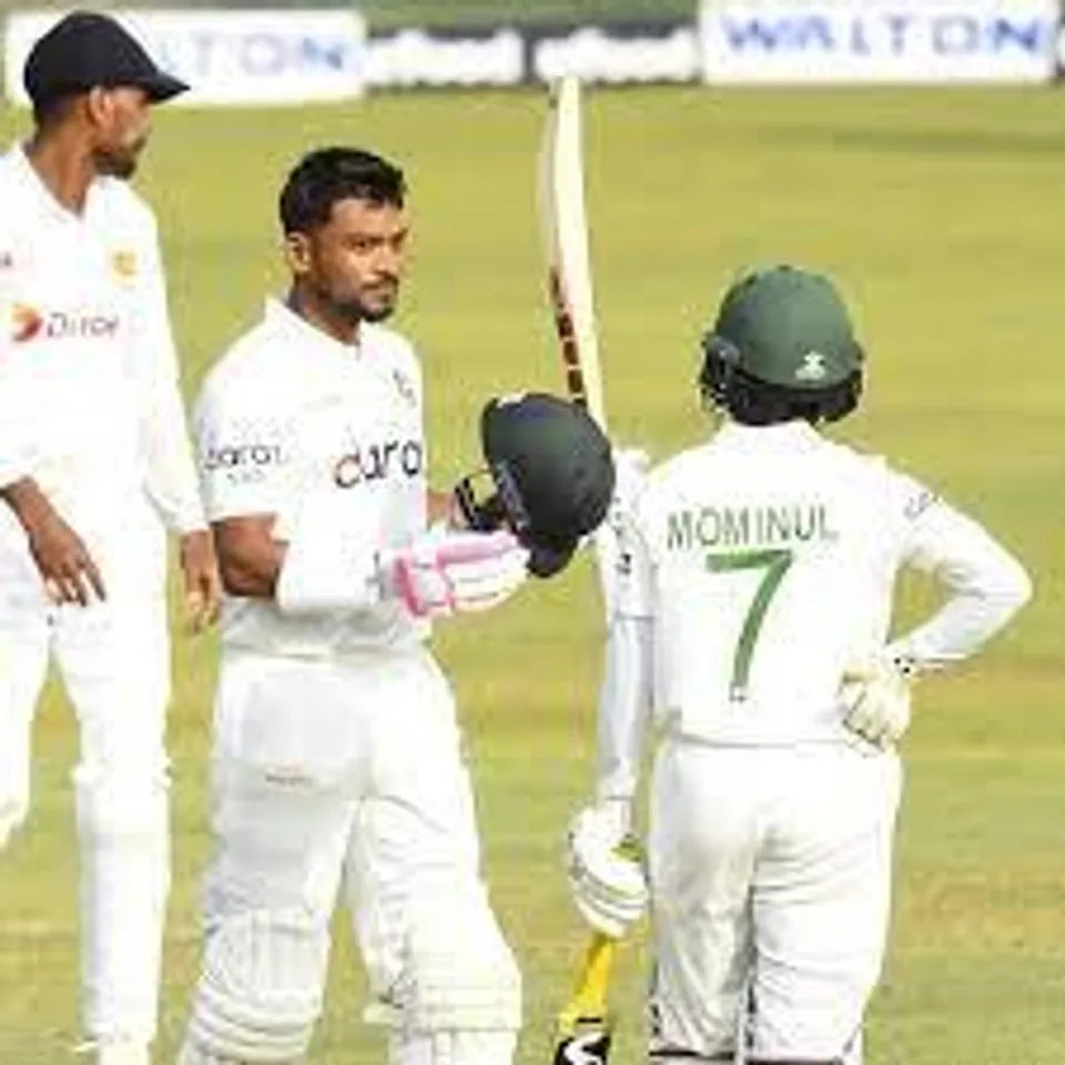 টেস্টে এগিয়ে বাংলাদেশ