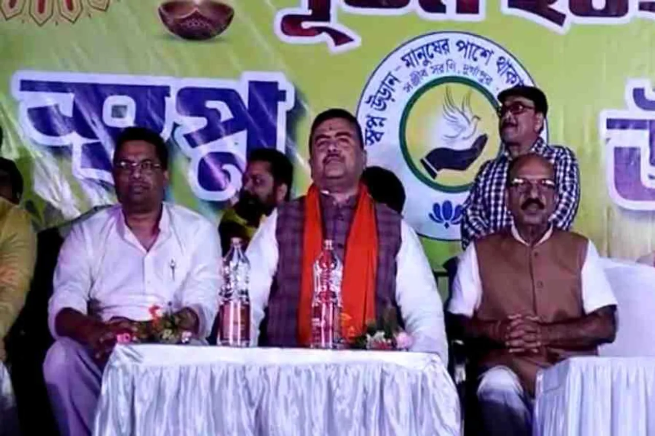শুভেন্দু অধিকারীকে কালো পতাকা, কর্মচারীদের ভয় পাইনা- পাল্টা শুভেন্দু
