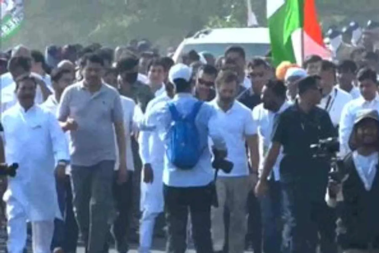 মহারাষ্ট্রের নান্দেদ থেকে 'ভারত জোড়ো যাত্রা' শুরু করেছেন রাহুল গান্ধী