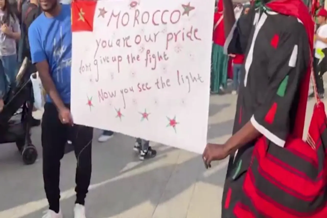 মরক্কো বনাম ক্রোয়েশিয়া, জয়ের আশায় মরক্কো ভক্তরা- দেখুন ভিডিও