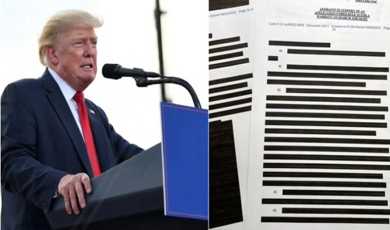 ট্রাম্পের বাড়িতে এফবিআইয়ের অভিযানের হলফনামা প্রকাশ