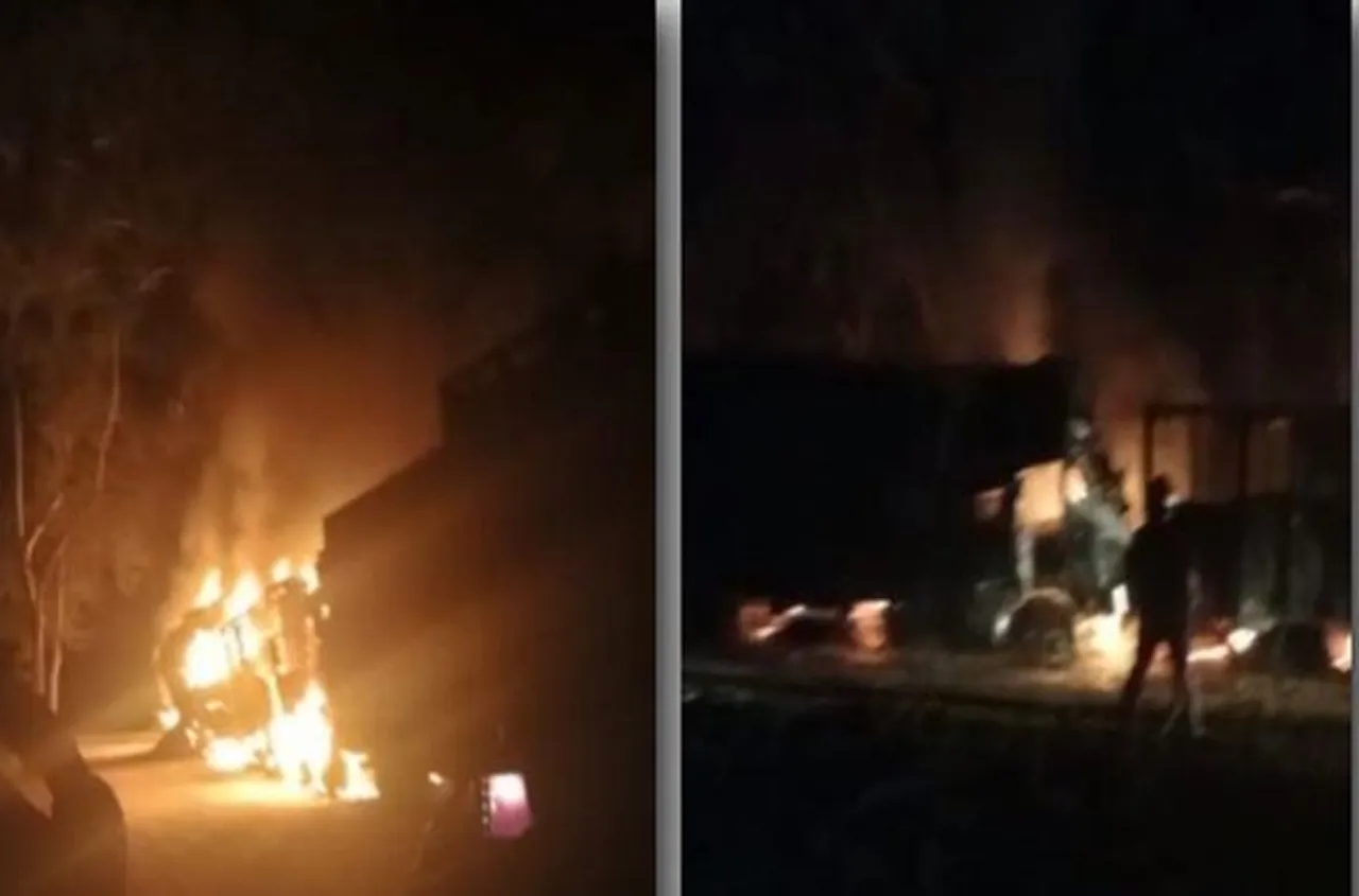 আসামে জঙ্গিরা ট্রাকে আগুন দিয়ে ৫ চালককে গুলি করে, পুড়িয়ে হত্যা করল