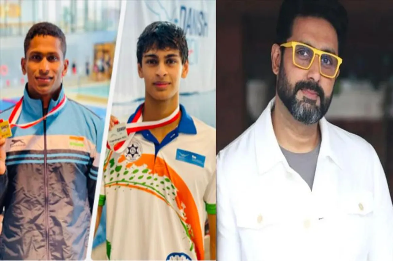 পদক জয়ী ভারতীয় সাঁতারুদের অভিভাদন জানালেন অভিষেক