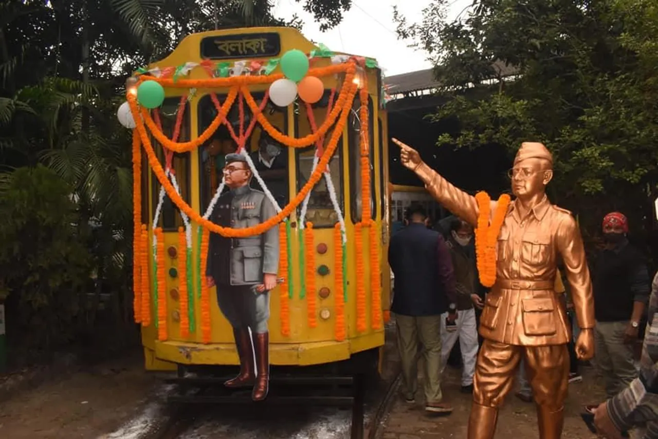 নেতাজি স্মরণে বিশেষ ট্রামের উদ্বোধন করল রাজ্য