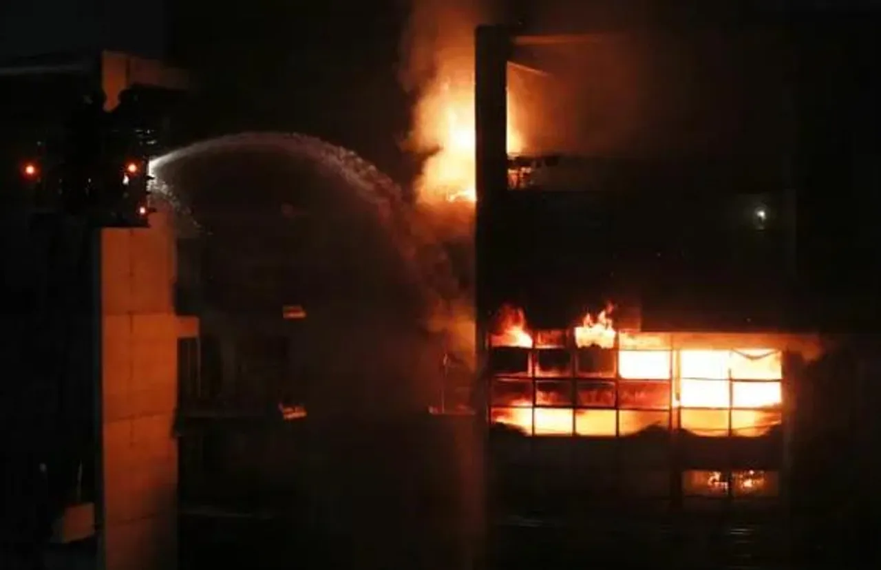 গুলশান ভবনে আগুন, একজনের মৃত্যু