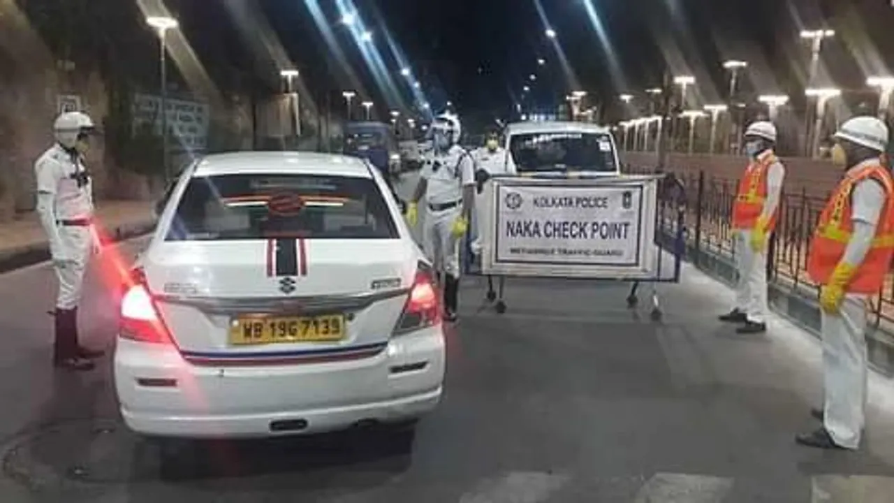 করোনা রুখতে ফের কঠোর পুলিশ