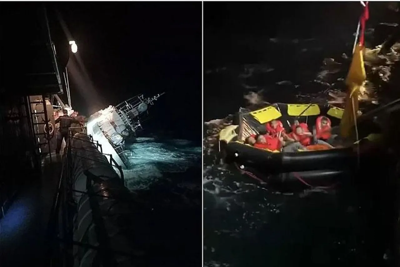 থাইল্যান্ড উপসাগরে ডুবে গেল যুদ্ধজাহাজ