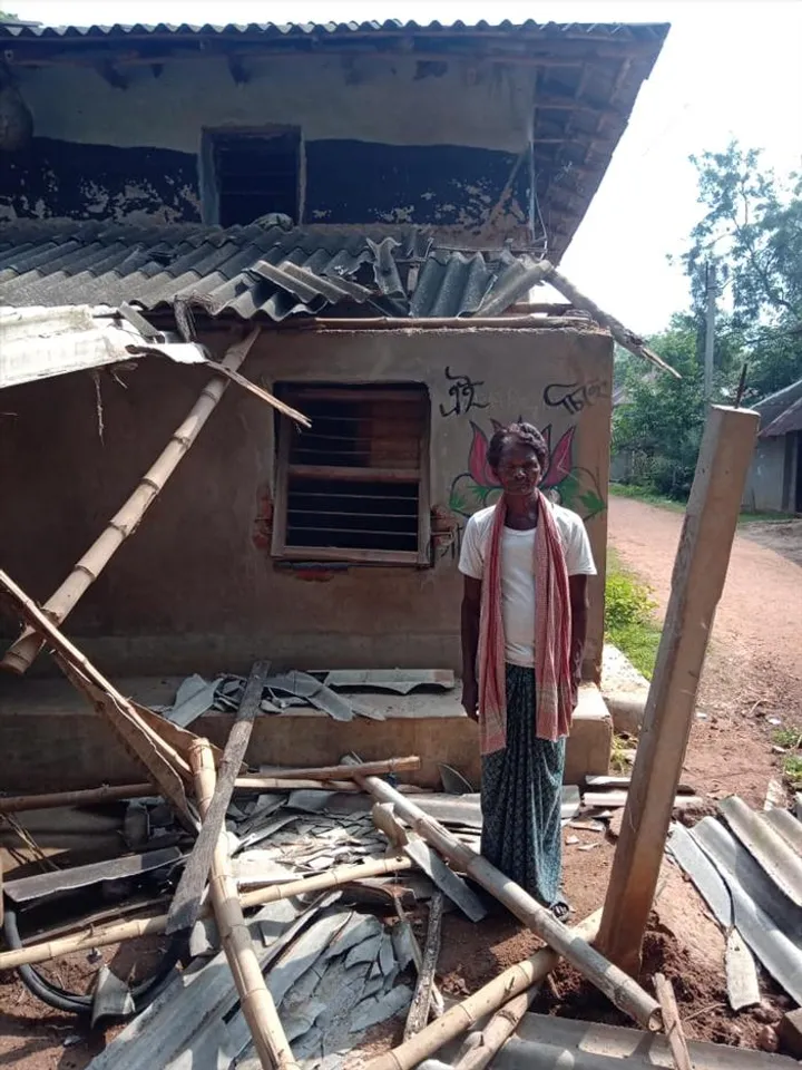 'রামলালের' হানায় ভাঙল তিনটি বাড়ি