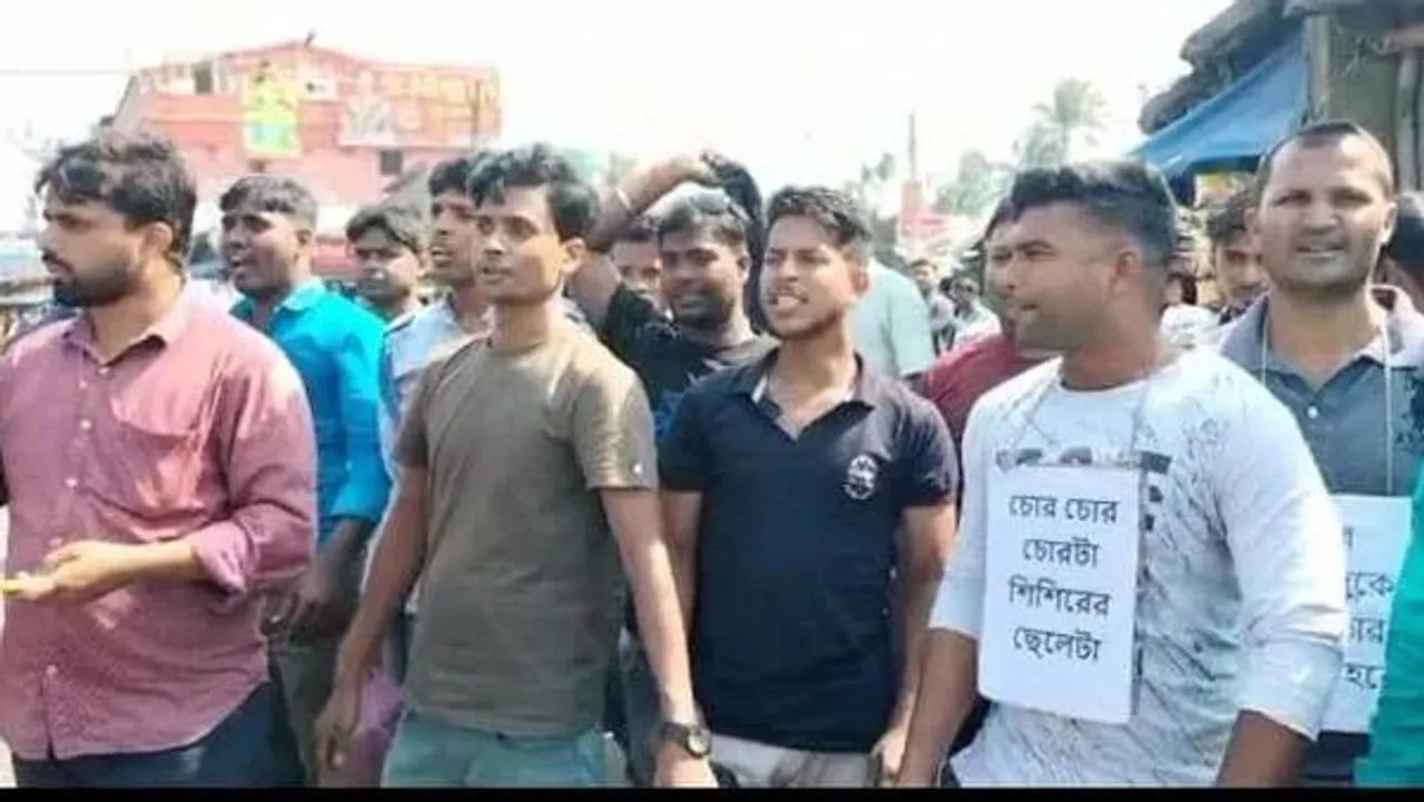 নিজের বিধানসভা কেন্দ্রে কালো পতাকা দেখলেন শুভেন্দু