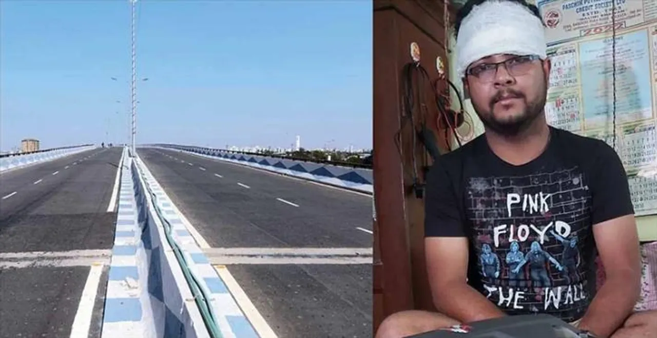 হেলমেটের কাঁচ ফাটিয়ে মাথায় আঘাত, চিনা মাঞ্জায় জখম এক যুবক