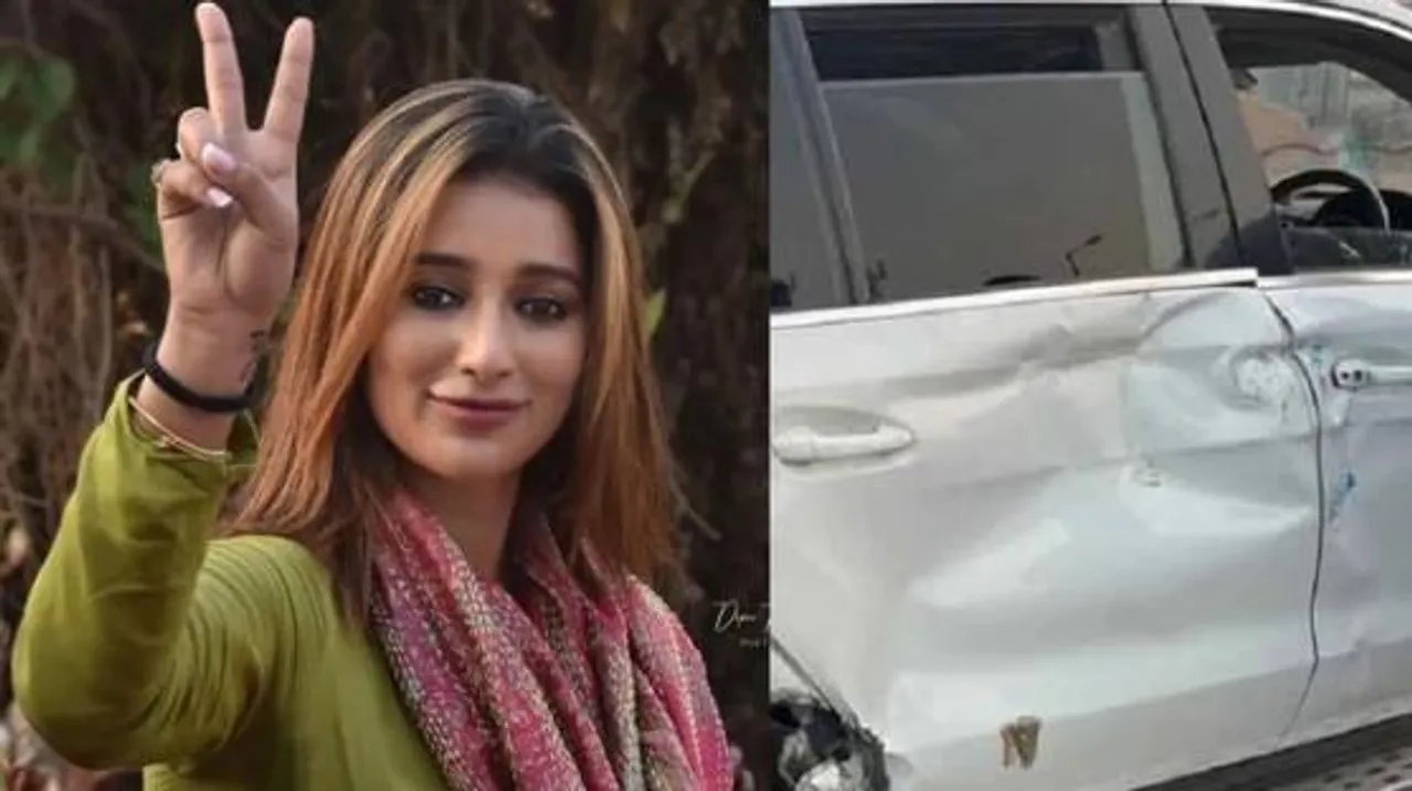 দুর্ঘটনার শিকার সায়ন্তিকা