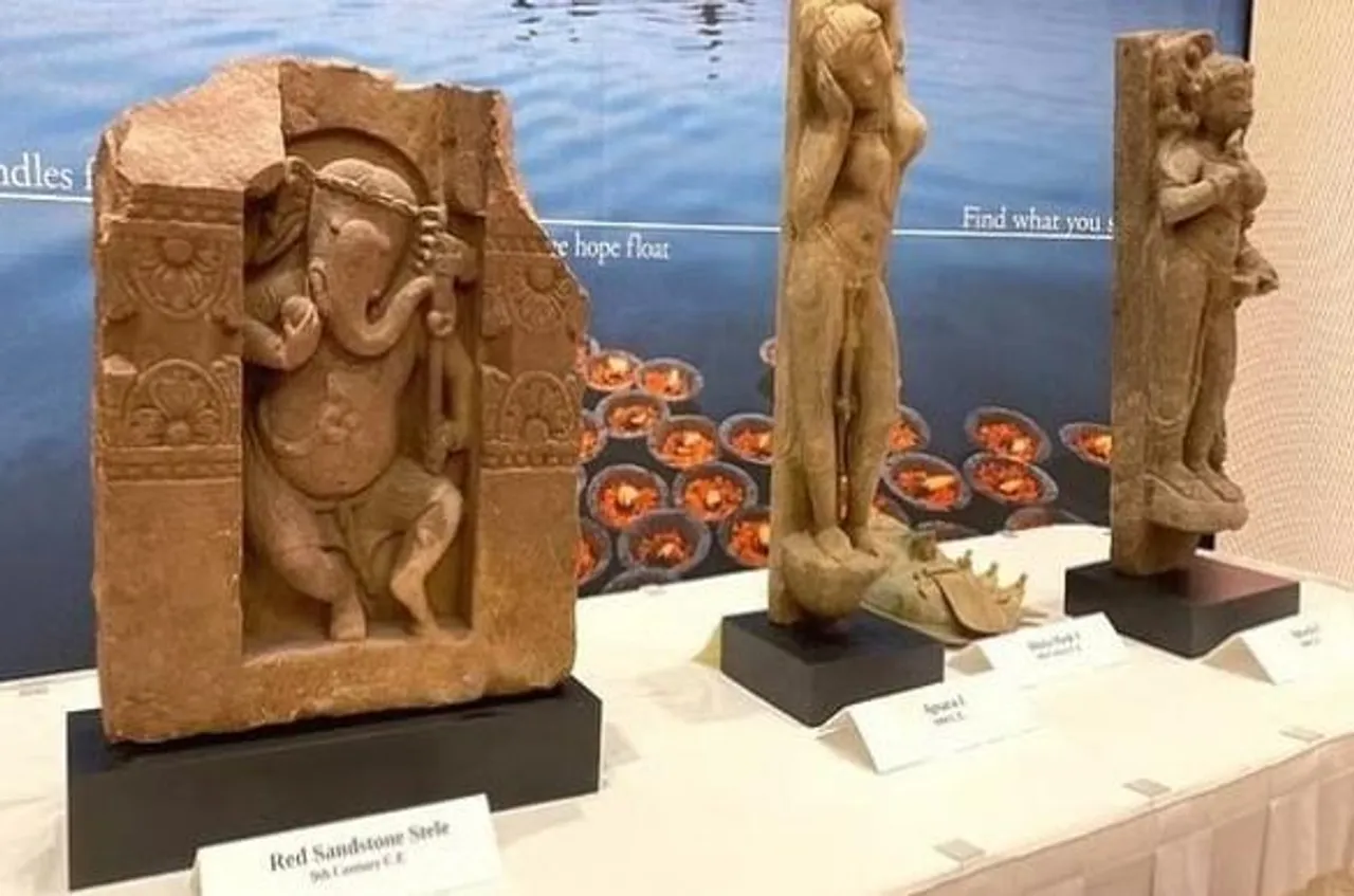 প্রায় ৪ মিলিয়ন মার্কিন ডলার মূল্যের চুরি হওয়া পুরাকীর্তি ভারতে ফেরত দিল মার্কিন যুক্তরাষ্ট্র
