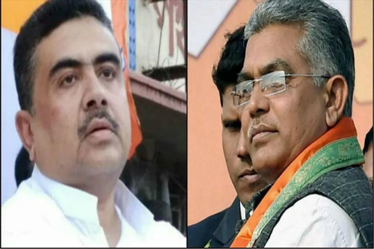 বিজেপির মিছিলে ধুন্ধুমার, গ্রেফতার শুভেন্দু, দিলীপ