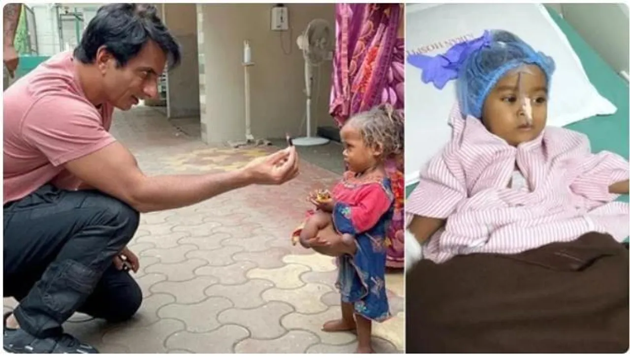 চার পা, চার হাত নিয়ে জন্মানো মেয়ের পাশে দাঁড়ালেন সোনু সুদ