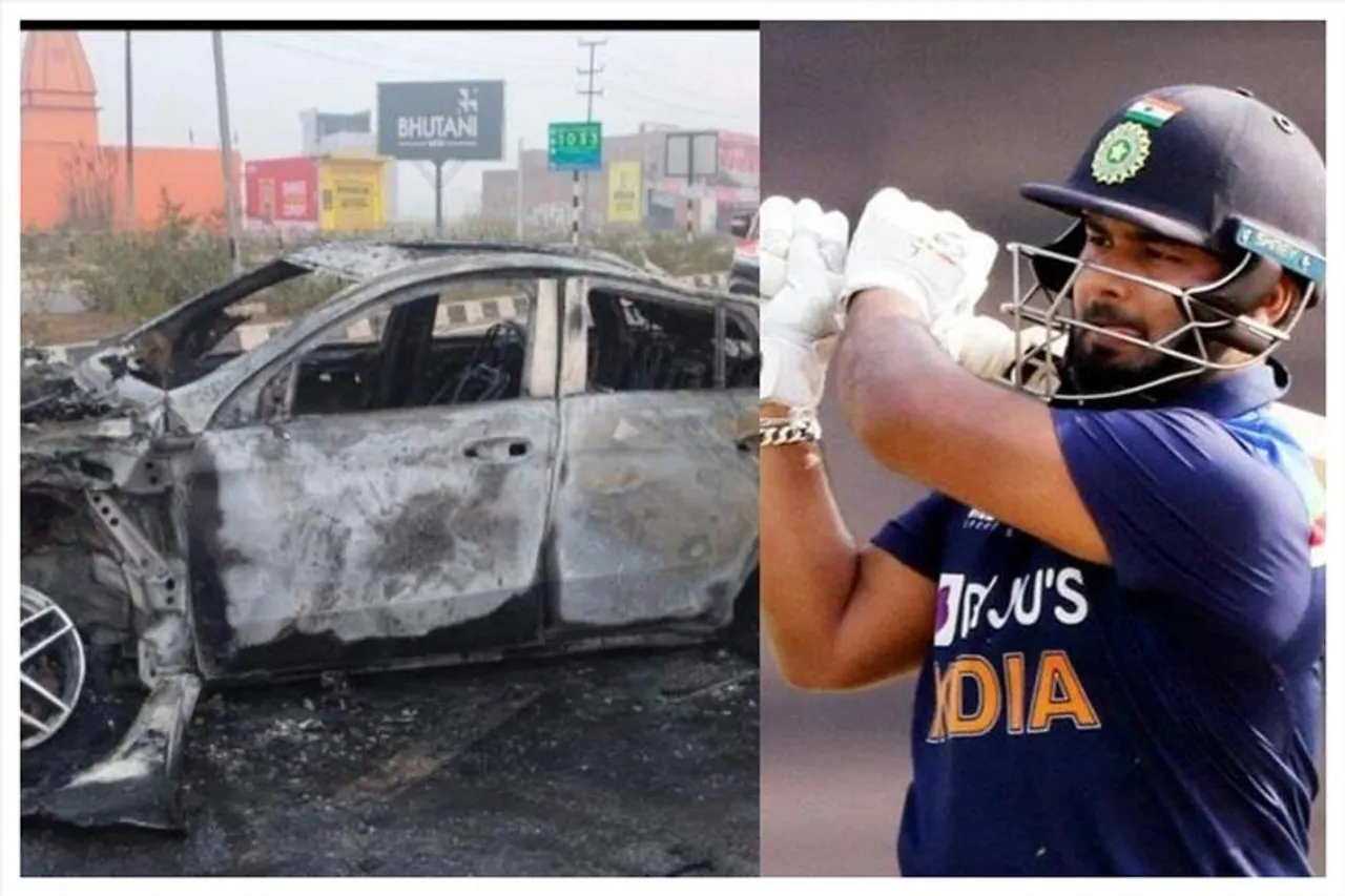 দাউদাউ করে জ্বলছে গাড়ি, মাটিতে পড়ে পন্থ! দেখুন রোমহর্ষক ভিডিও