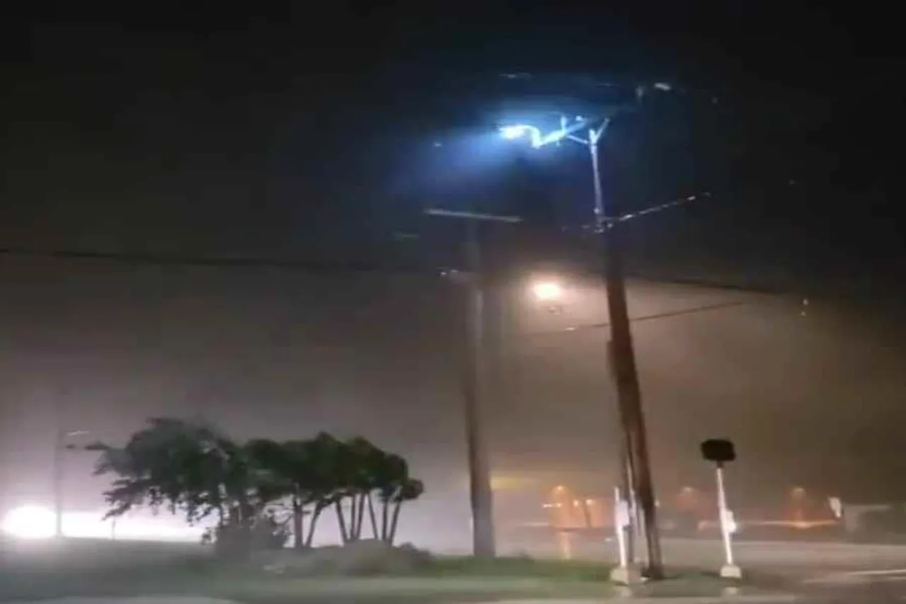 নিকোলের দাপট: বিদ্যুৎ বাতির সঙ্গে হাওয়ার সংঘর্ষে স্ফুলিঙ্গ বিচ্ছুরণ, দেখুন ভিডিও