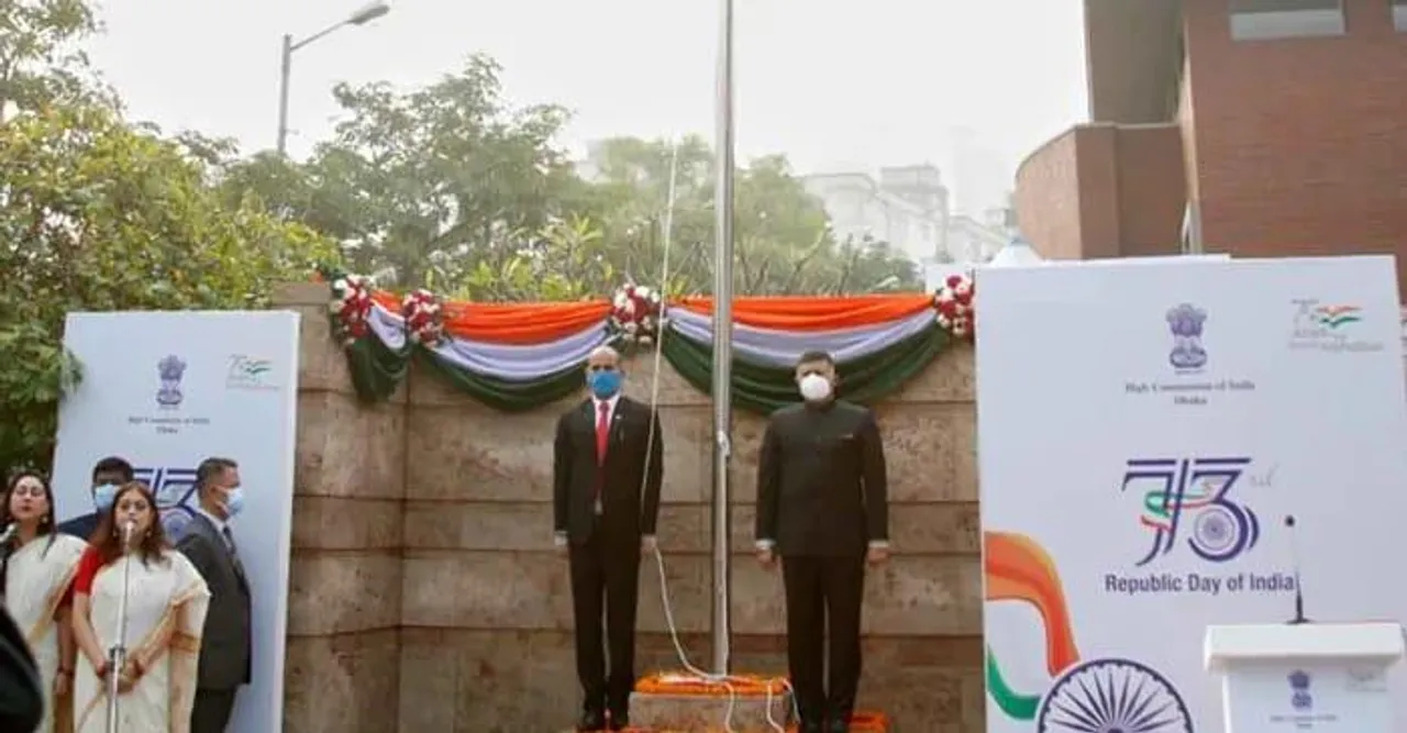 ঢাকায় ভারতের ৭৩ তম প্রজাতন্ত্র দিবস উদযাপন