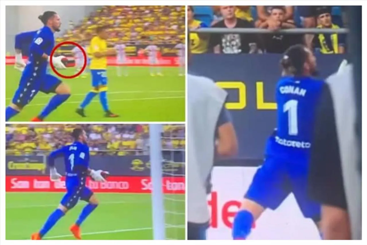 গ্যালারিতে মেডিক্যাল কিট ছুঁড়ে দিলেন গোলরক্ষক