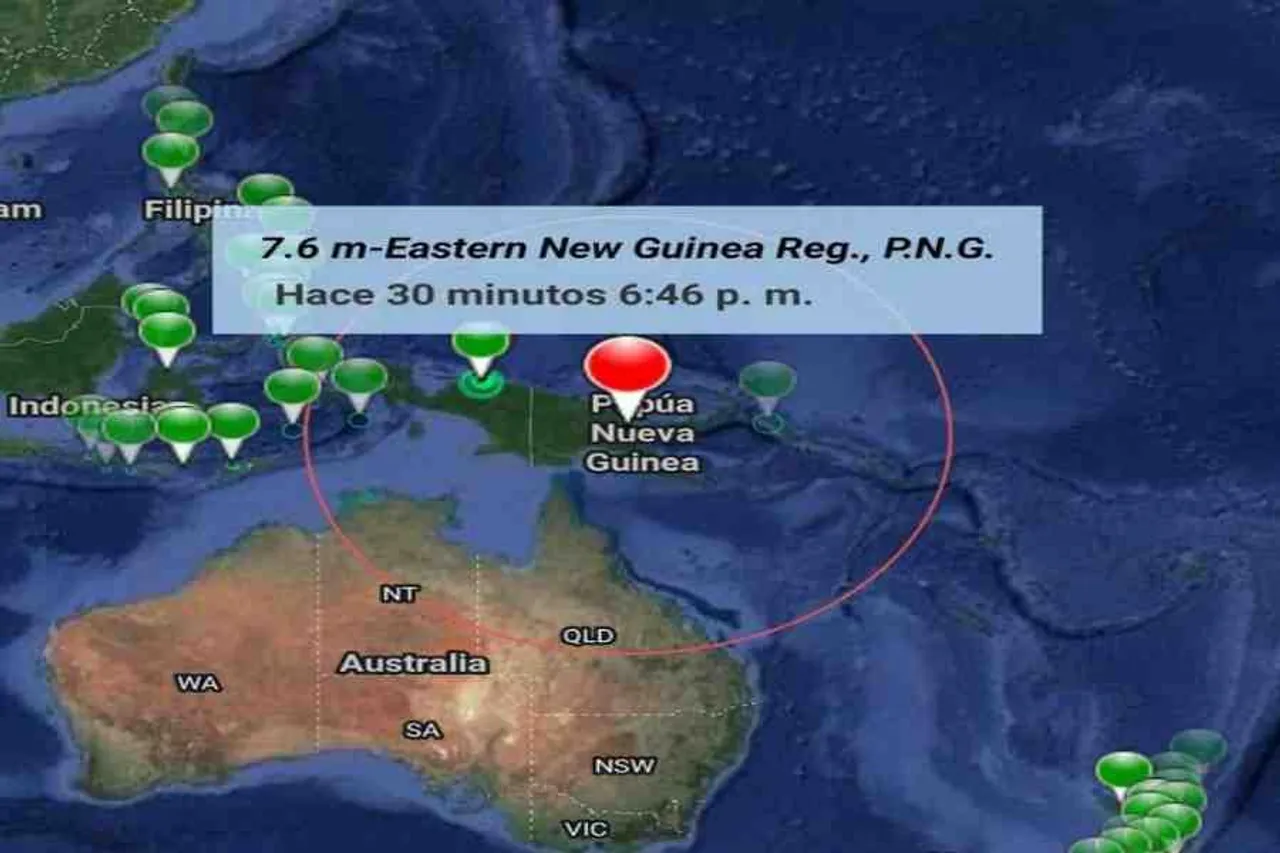 ৭.৬ মাত্রার ভূমিকম্পে কেঁপে উঠেছে পাপুয়া নিউ গিনি
