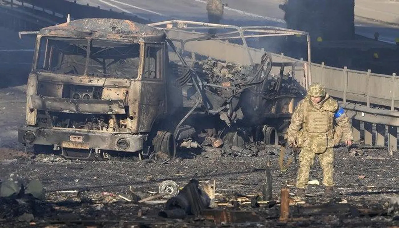 খারকিভে পুলিশ বিভাগেও হামলা