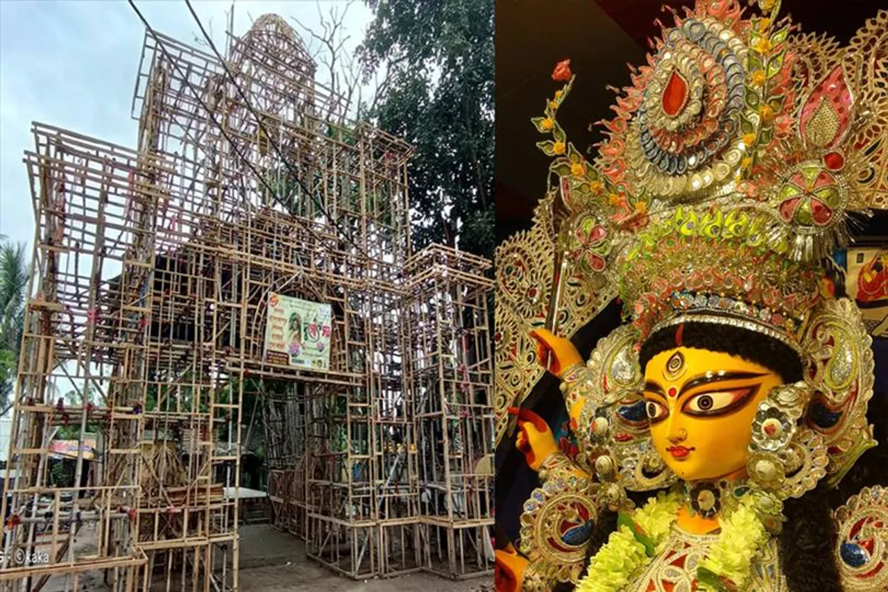 'বেলুর মঠে মা চণ্ডী', সৌজন্যে 'বাজে প্রতাপপুর শিবতলা বারোয়ারি'