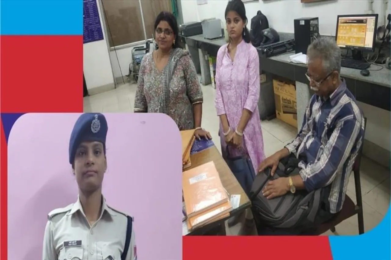 নোয়াপাড়া স্টেশনে নিশ্চিত মৃত্যুর মুখ থেকে ব্যক্তিকে ফেরালেন মহিলা কনস্টেবল