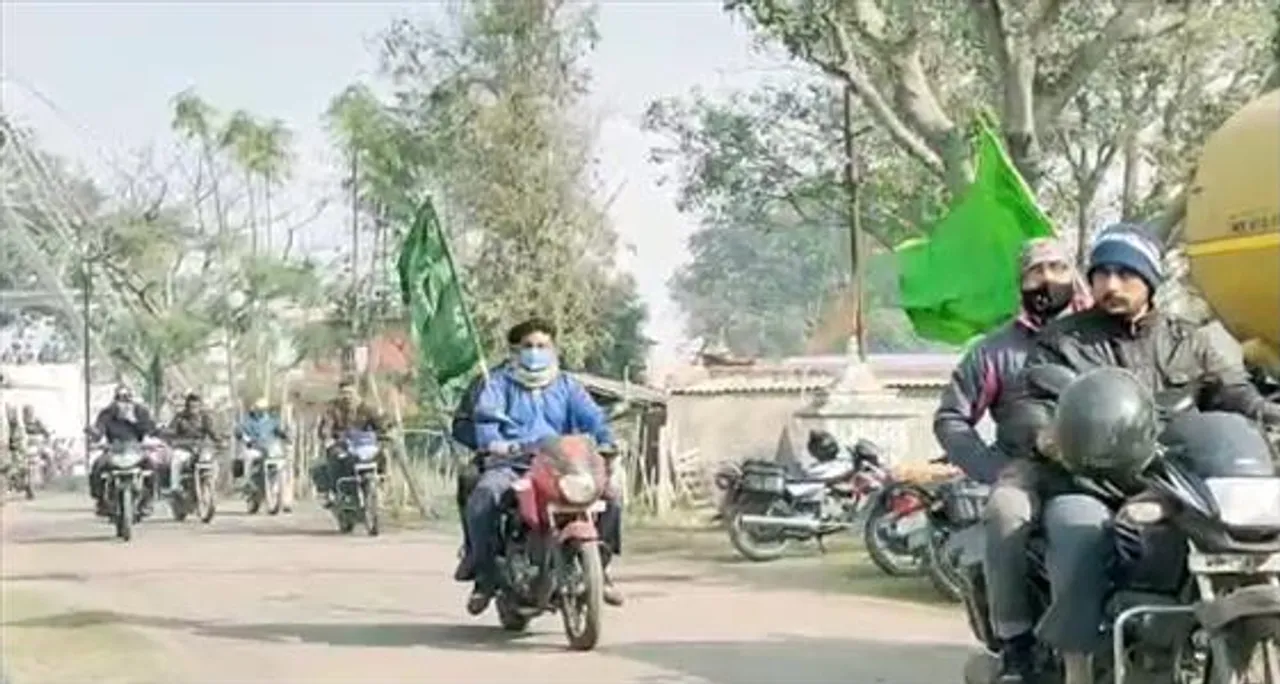 পাণ্ডবেশ্বরে বি কোলিয়ারিতে শ্রমিক সংগঠন HMS-এর র‍্যালি