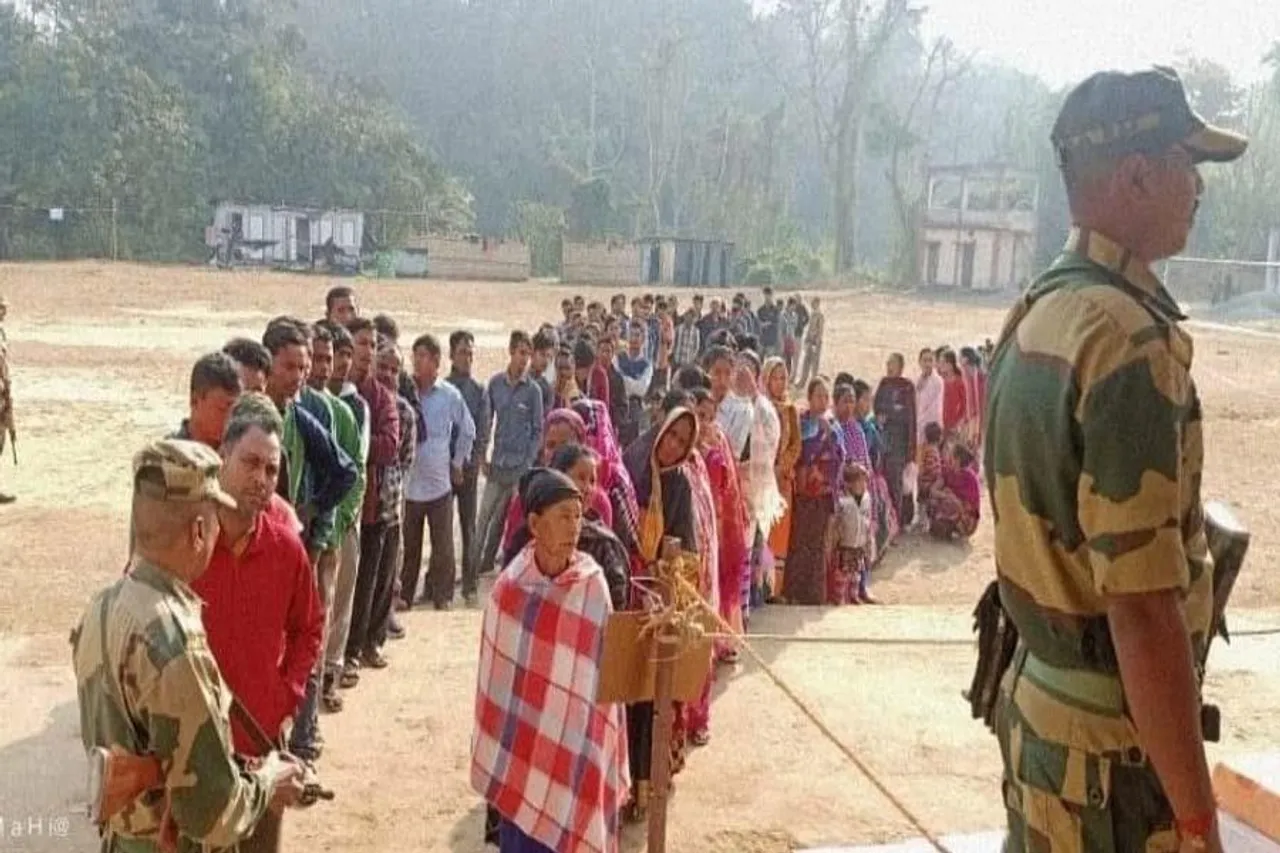 ১১টা অবধি ত্রিপুরায় ভোট পড়ল ৩২.০৬ শতাংশ