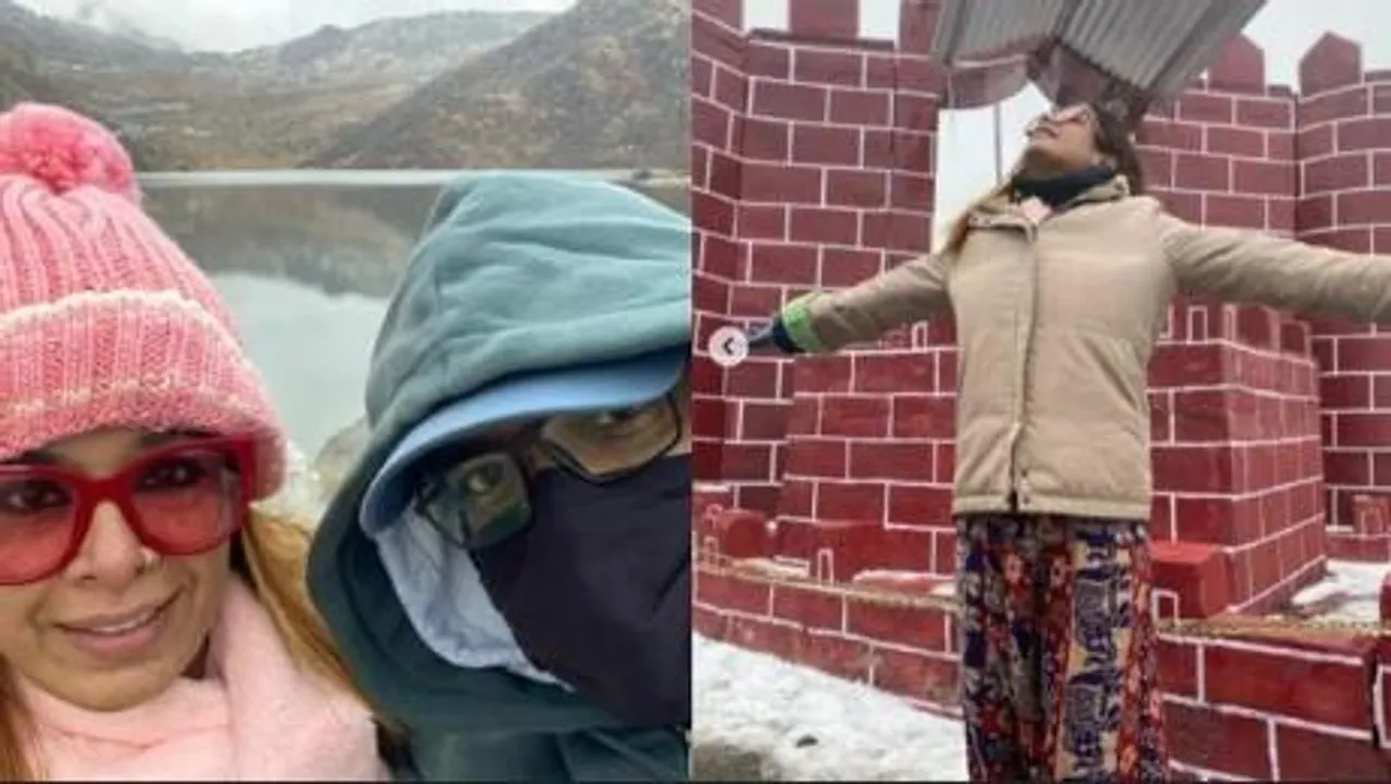 বরফে মোড়া পাহাড়ের কোলে ইমন