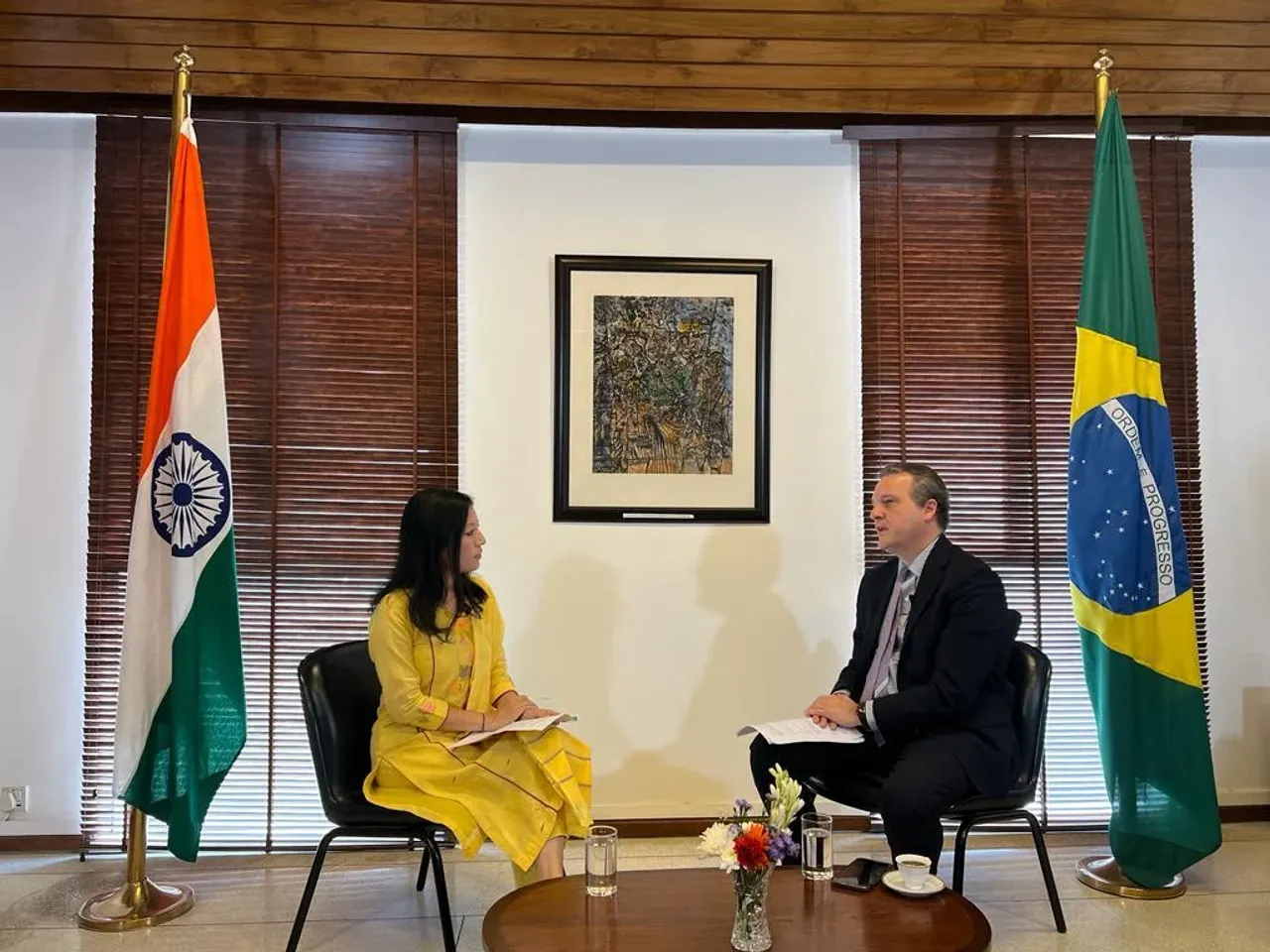Brazil's ambassador to India, Kenneth H. da Nobrega,
