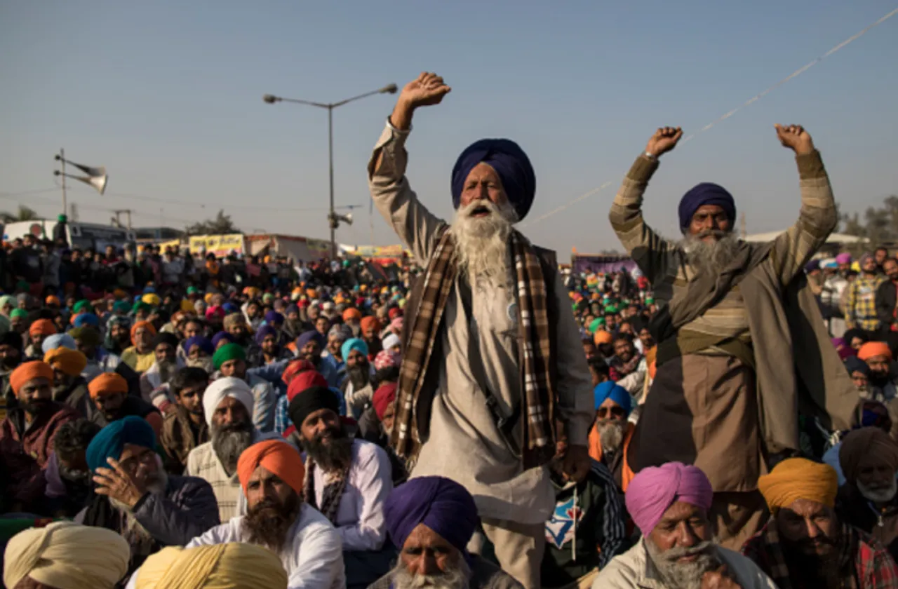 Farmers protest