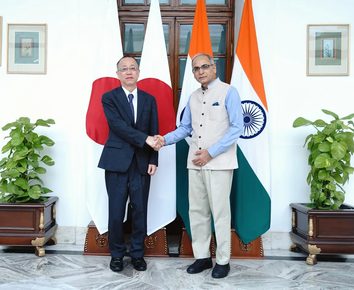 Foreign Secretary Vinay Kwatra and Japan’s Senior Deputy FM Takehiro Funakoshi 