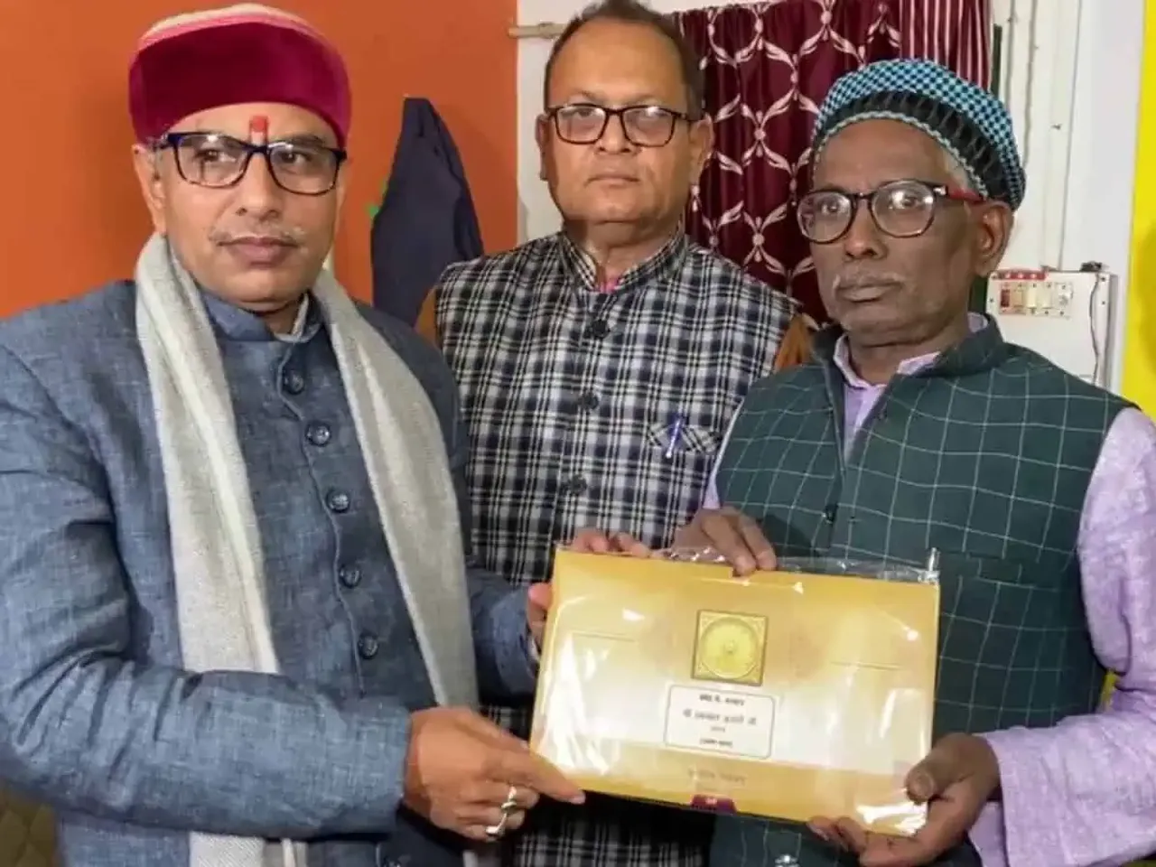 Iqbal Ansari with Ram Temple consecration invitation