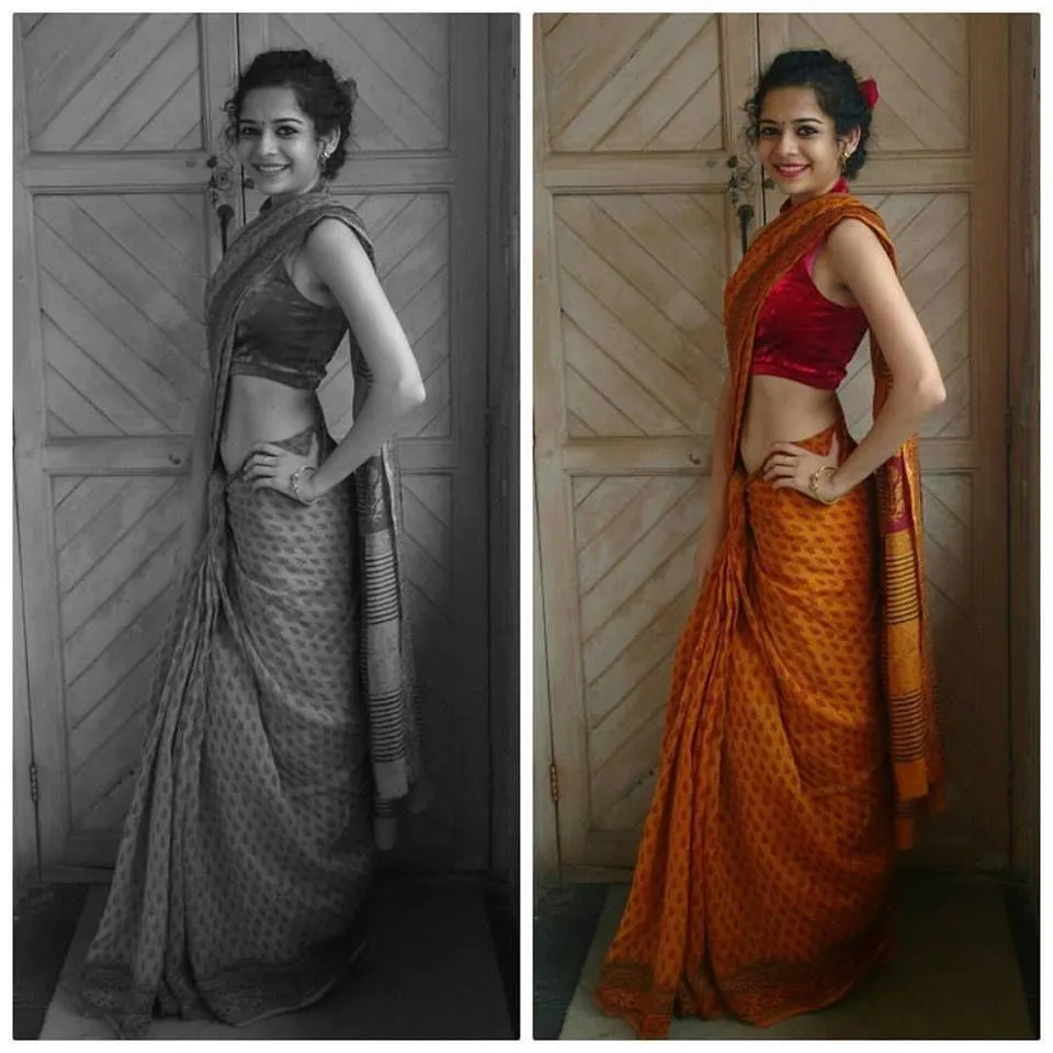​Black and white enchanting Mithila Palkar