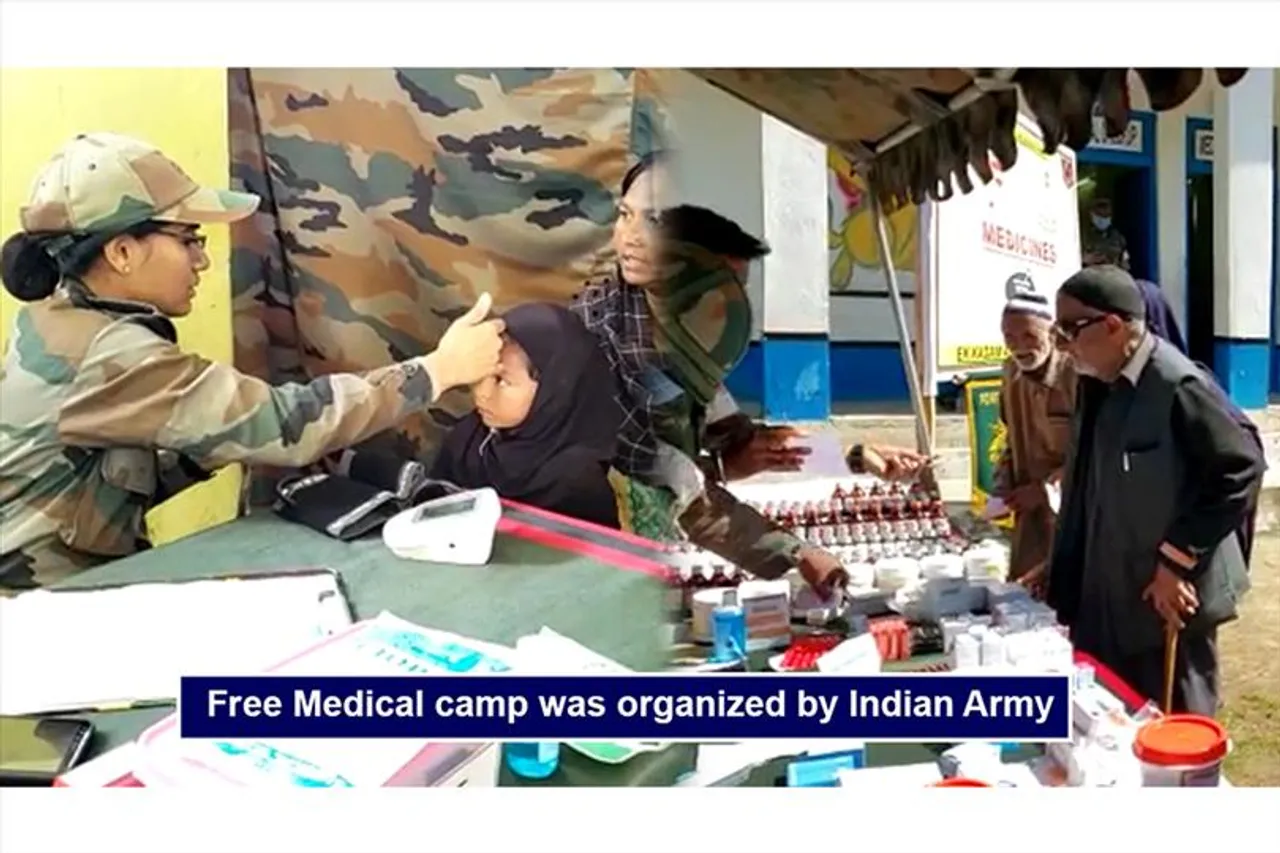 Free Medical camp organized by Indian Army